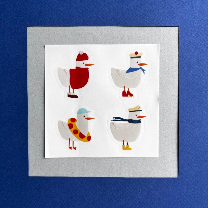 Planche stickers 'Mouettes'