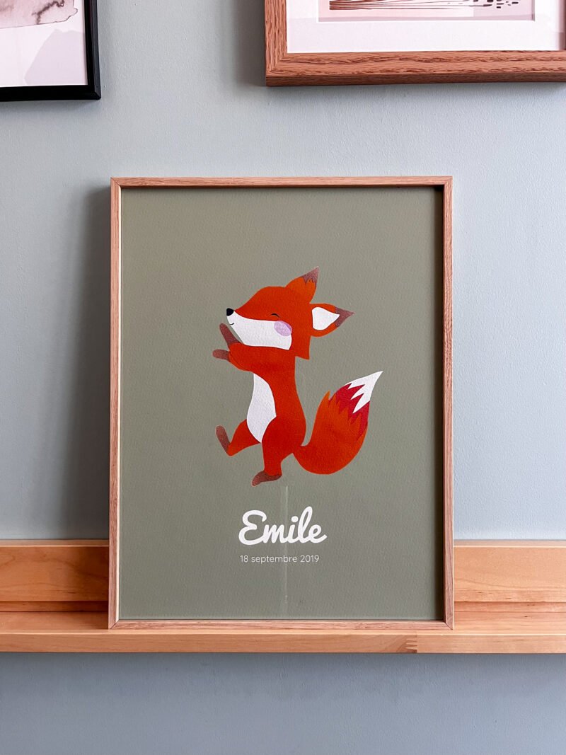 Affiche Renard naissance