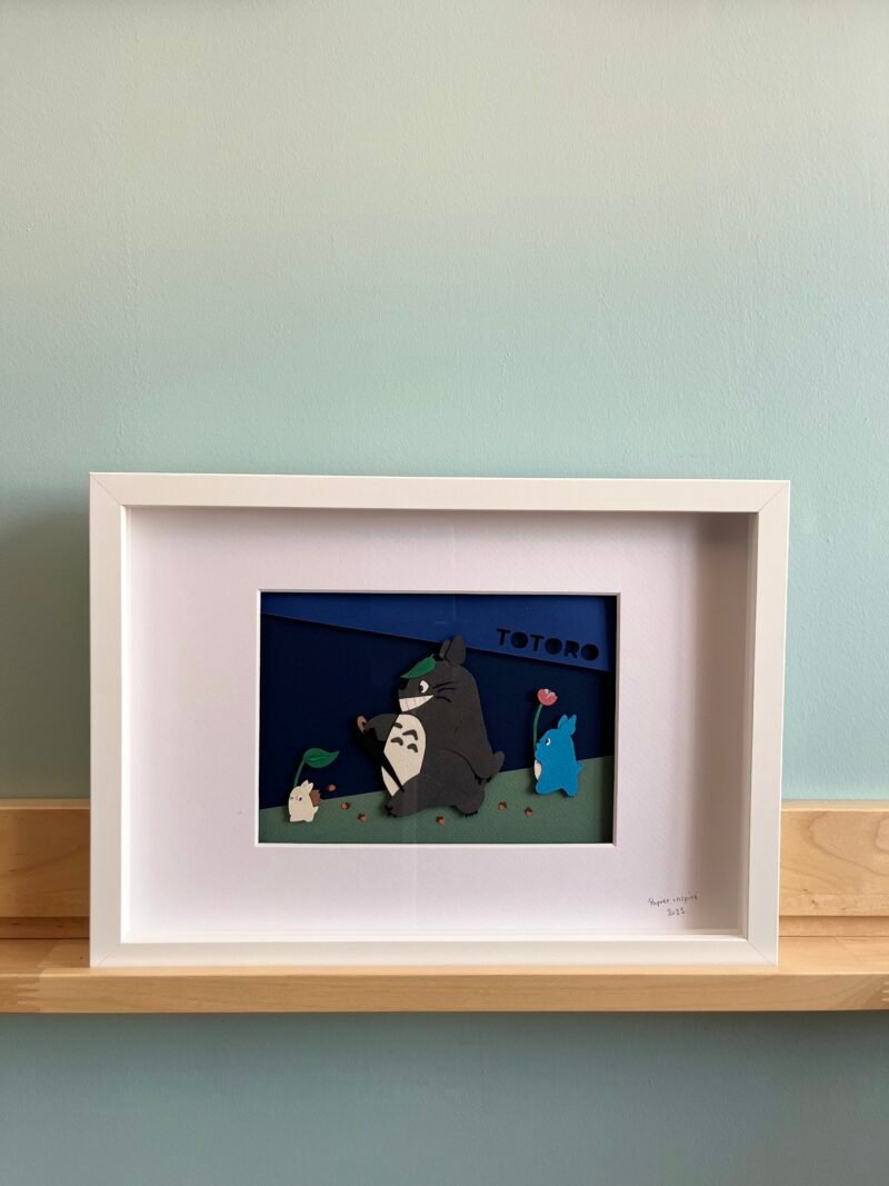 Collage Totoro de Papier inspiré