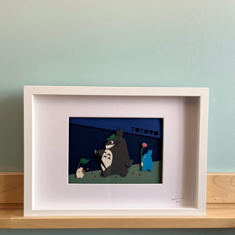 Collage Totoro de Papier inspiré