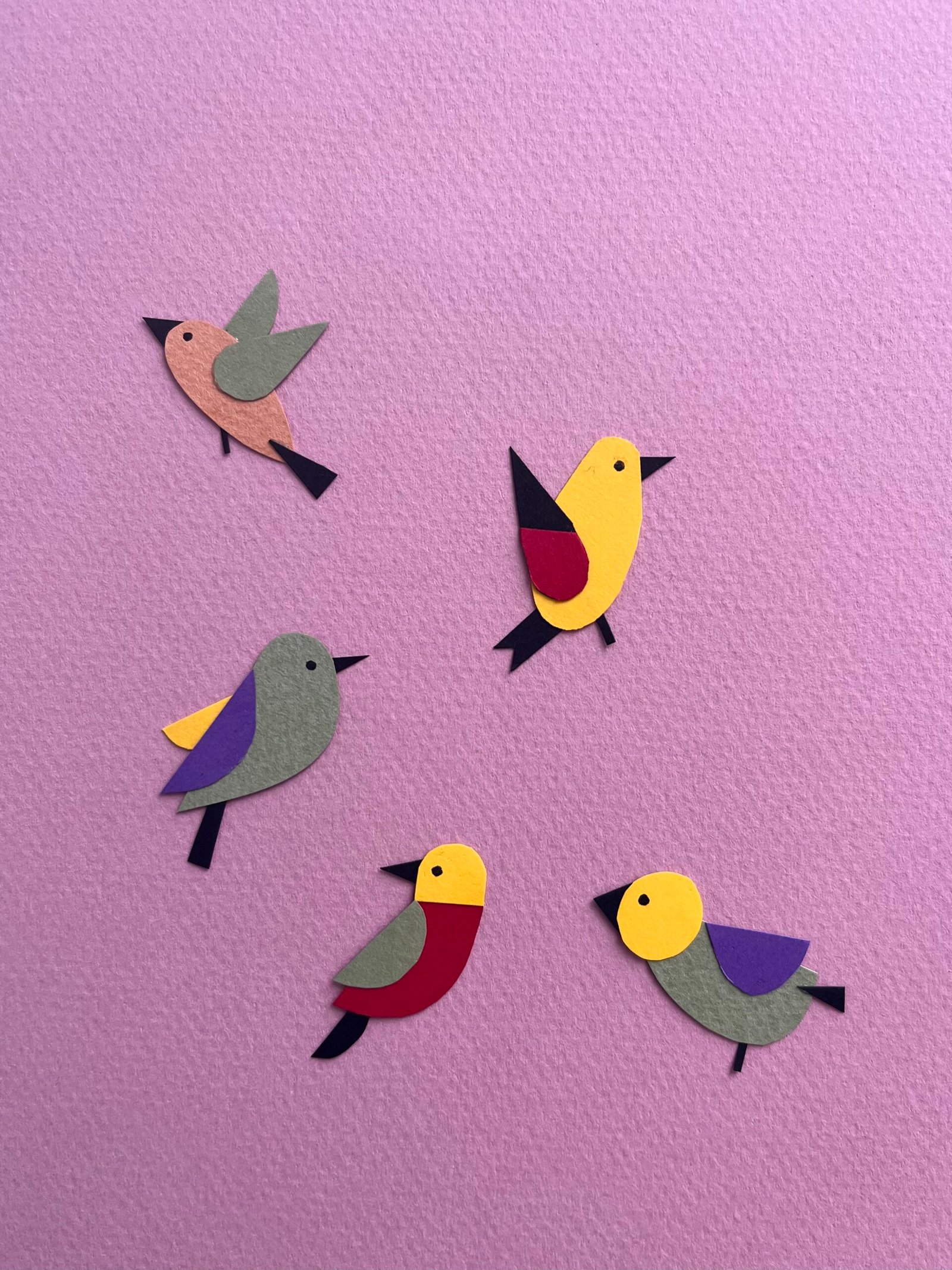 Petits oiseaux - Papier inspiré Petits oiseaux - Papier inspiré